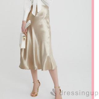 D❃♪Váy Midi lưng cao thời trang nữ