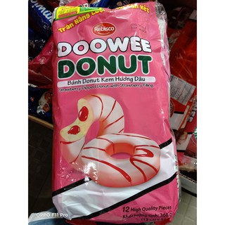 Bánh Doowee Donut kem hương Dâu-Rebisco, socola túi .