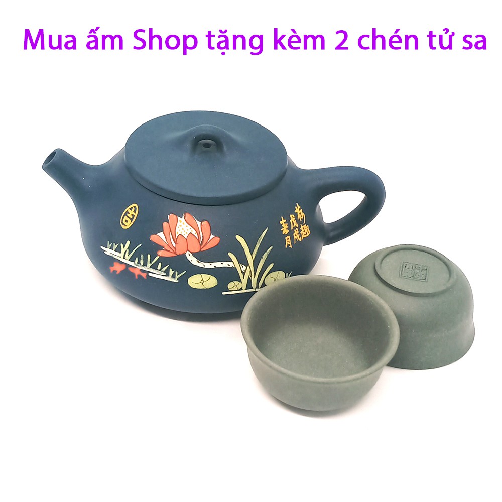 [TS-05] Ấm Tử Sa Nghi Hưng chuẩn 100% - Sản phẩm của nghệ nhân Trần Quảng Nghĩa, tp Nghi Hưng, tỉnh Giang Tô