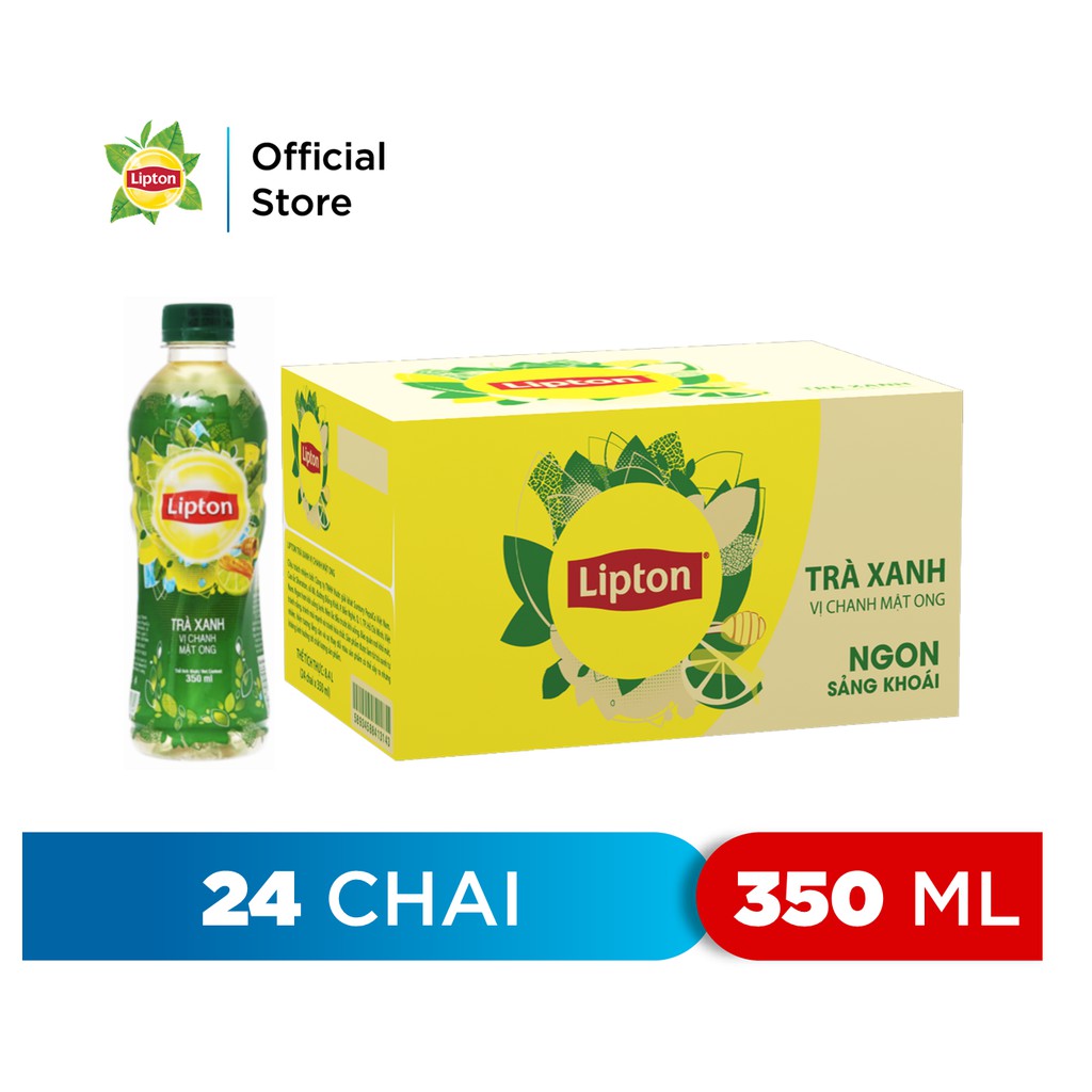 [Mã GRO1APR giảm 20K đơn 150K] Thùng 24 Chai Trà Lipton Chanh Và Mật Ong (350ml/Chai)