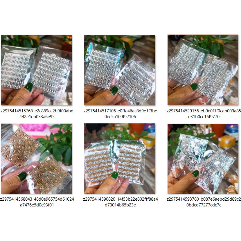 Đá viền phối - đá mix sẵn kiểu dáng. Đá sáng đẹp , chắc - Ann933233 * Mô tả: - Đá viền phối nail cao cấp trang trí nail