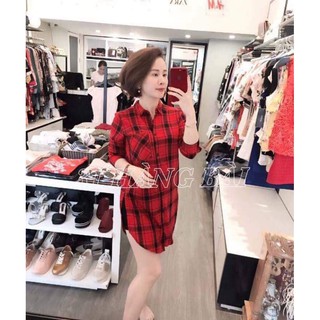 Váy sơ mi dài tay HM
