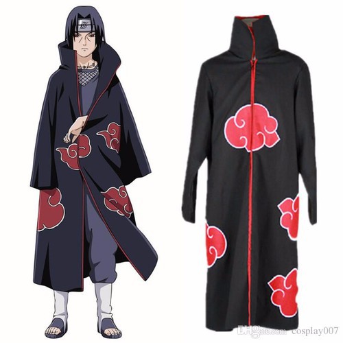 Trang phục cosplay áo khoác Akatsuki loại có nón và không nón