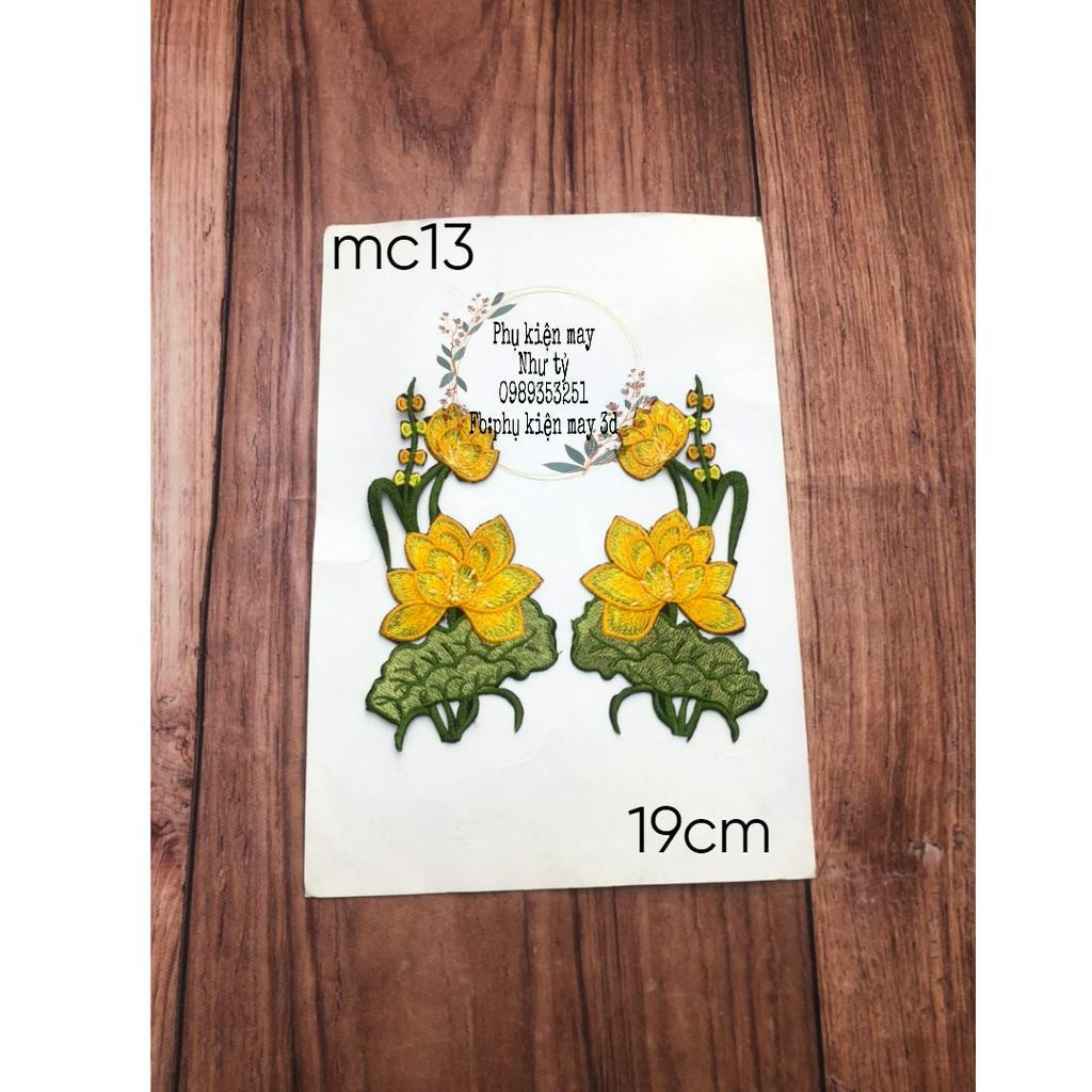 cặp hoa sen ủi xinh xinh 15cm