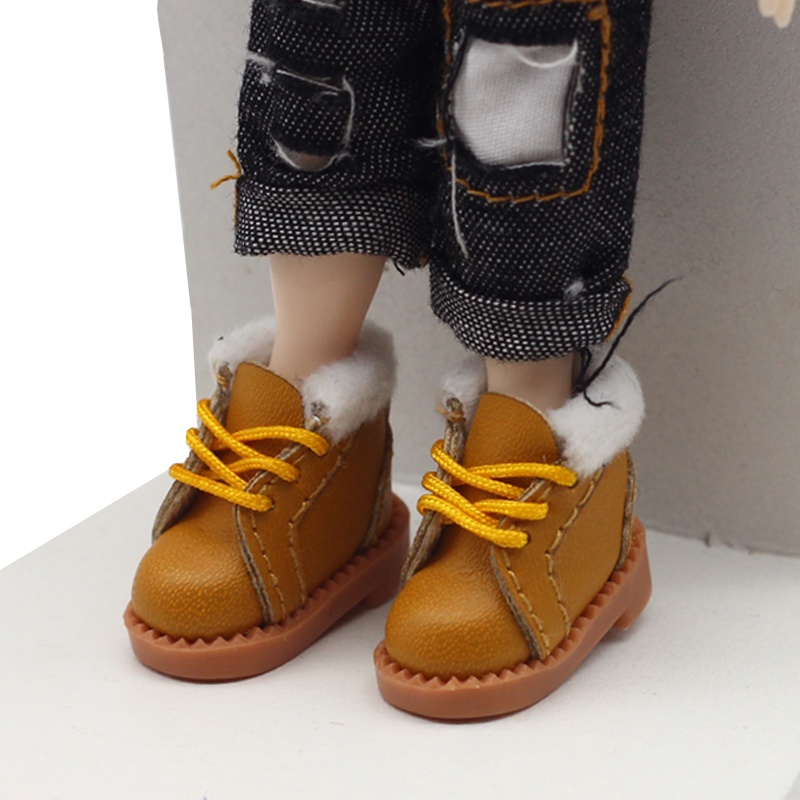 Giày Bốt Đi Tuyết Mini Phong Cách Mùa Đông Dễ Thương Cho Búp Bê Obitsu11 / nendoroid/Molly and 1/12 BJD Obitsu11 Phong Cách Mới
