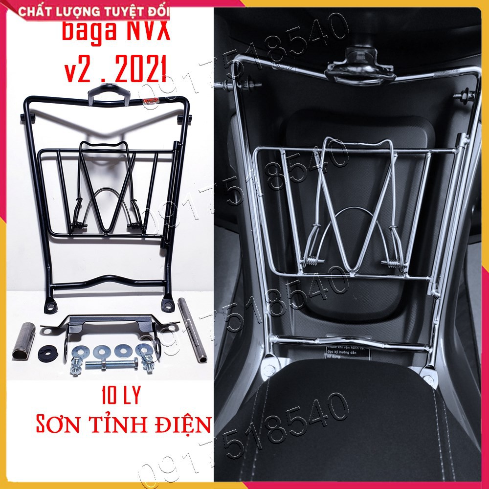 Baga NVX V2 2021 đen sơn tĩnh điện 10 ly