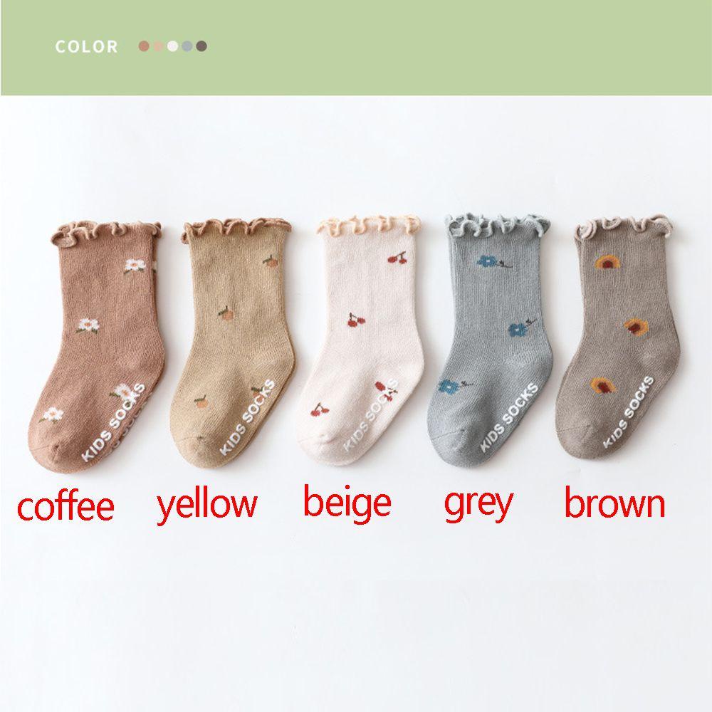 MIHAN1 Vớ Cotton Thoáng Khí Họa Tiết Dễ Thương Cho Bé Sơ Sinh