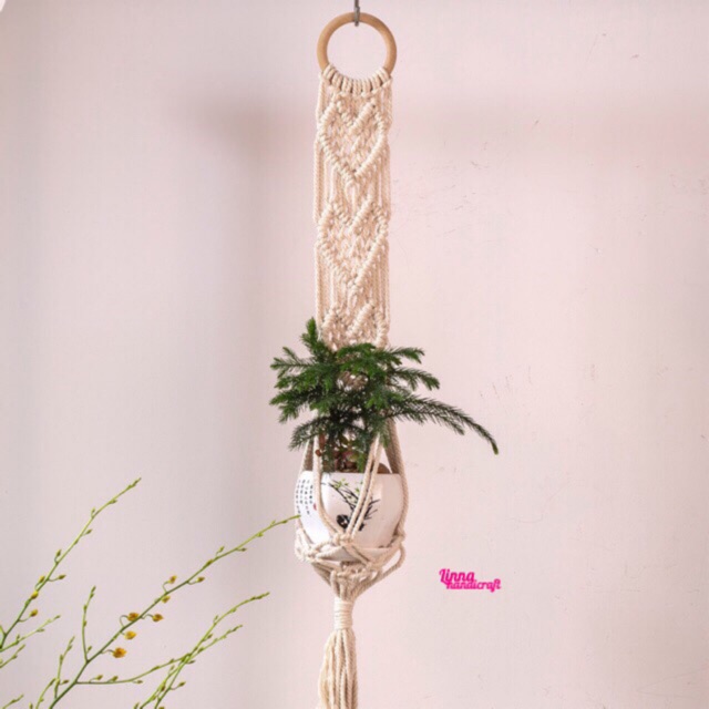 Dây treo chậu cây macrame
