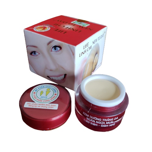 Kem dưỡng trắng da mặt ngừa mụn New Today linh chi 12g