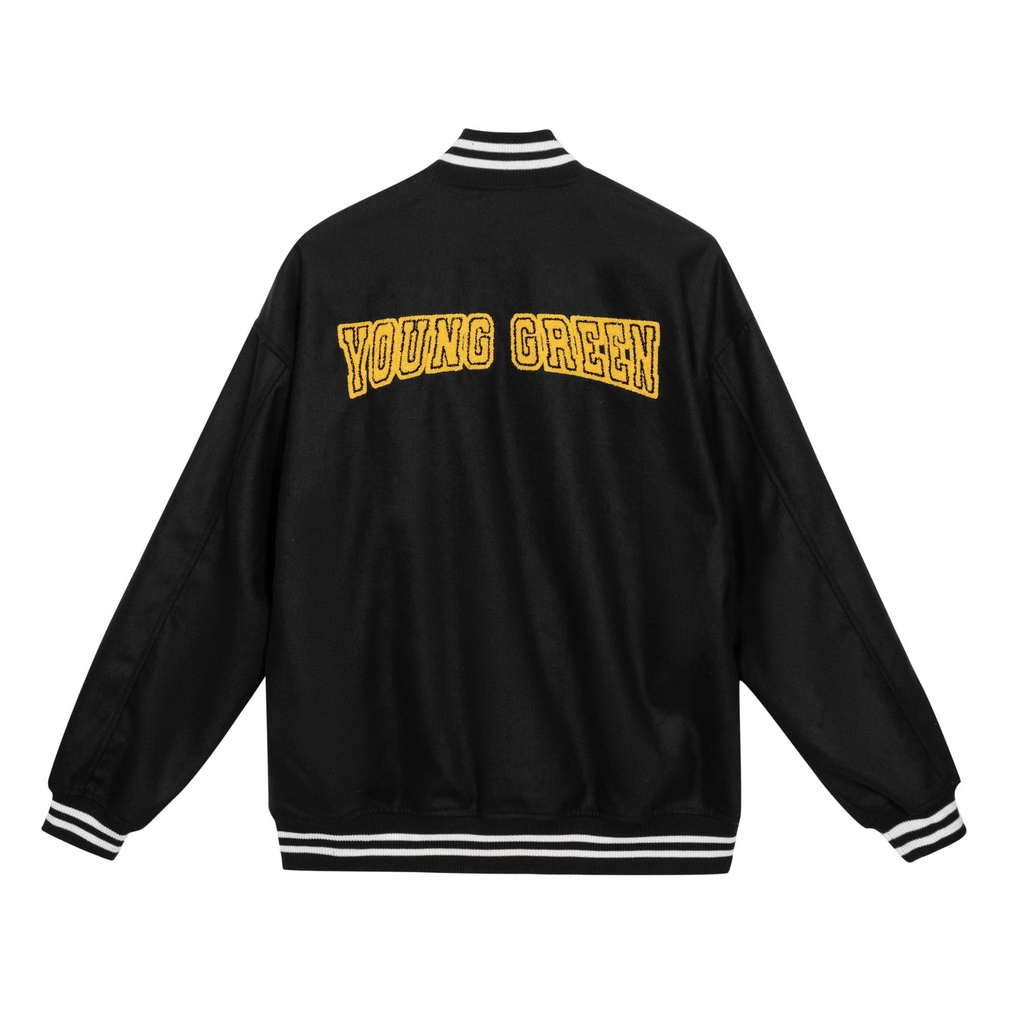 Áo Khoác Dạ YOUNG GREEN Icon Varsity Jacket