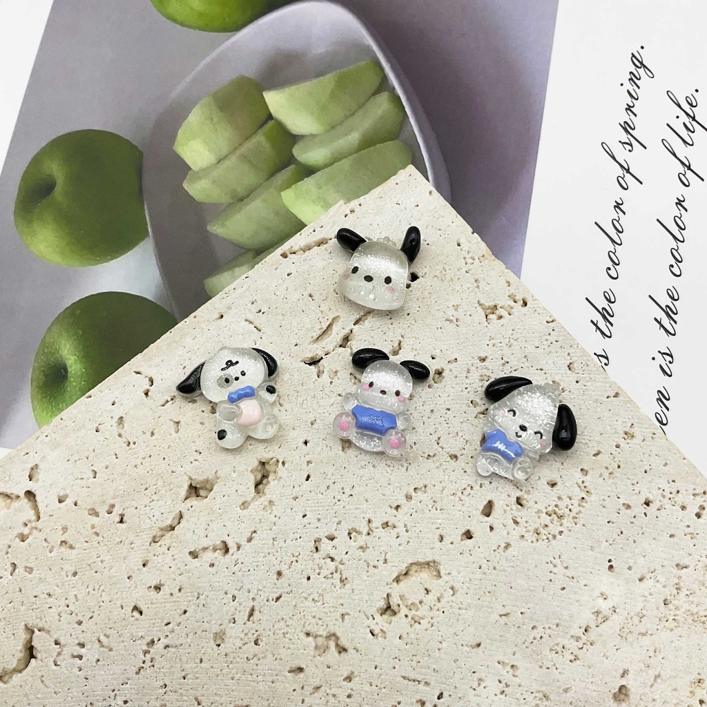 SANRIO Set 20 Phụ Kiện Trang Trí Móng Tay / Móng Tay / Điện Thoại Họa Tiết Hoạt Hình 3D Dễ Thương DIY