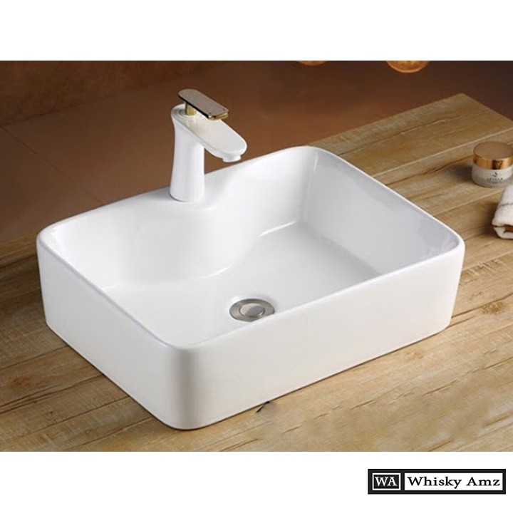 Chậu lavabo ,chậu rửa mặt  màu trắng  trơn chính hãng bảo hành 3 năm