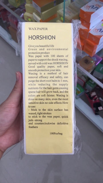 Wax ong750 ml - giấy wax Horshion 100 tờ chọn loại: