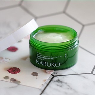 Mặt Nạ Ngủ Naruko Tea Tree Shine Control & Blemish Clear Night Gelly