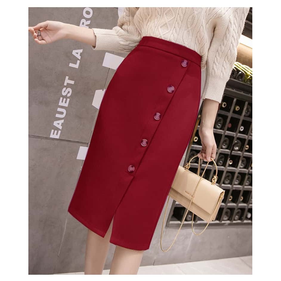 CHÂN VÁY CÔNG SỞ PHỐI 5 NÚT 👄FREESHIP👄 Giảm ngay 50k khi nhập [THOITRANGNU] Thời Trang Nữ Công Sở Thiết Kế Cao Cấp | BigBuy360 - bigbuy360.vn