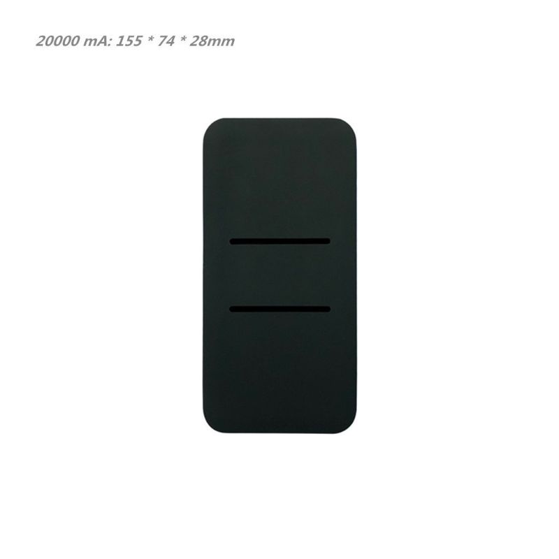 Túi đựng bảo vệ pin sạc dự phòng Xiaomi 2 10000/ 20000mAh 2 cổng USB bằng silicone
