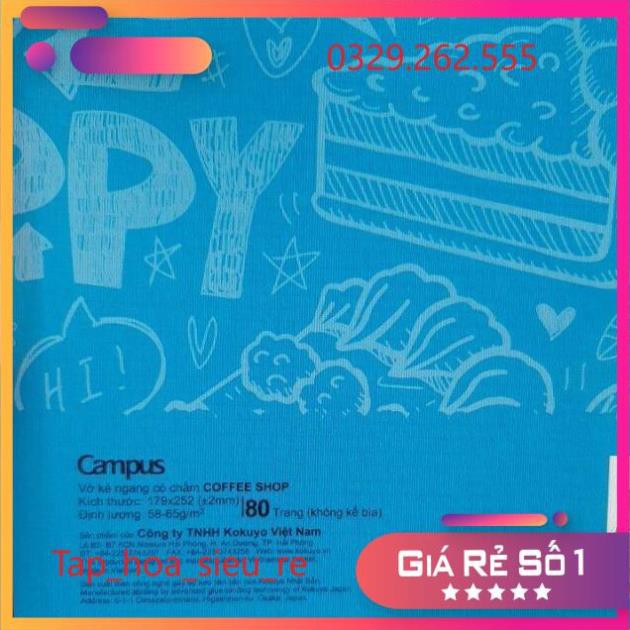(Rẻ Vô địch) Vở Campus 120 trang có chấm