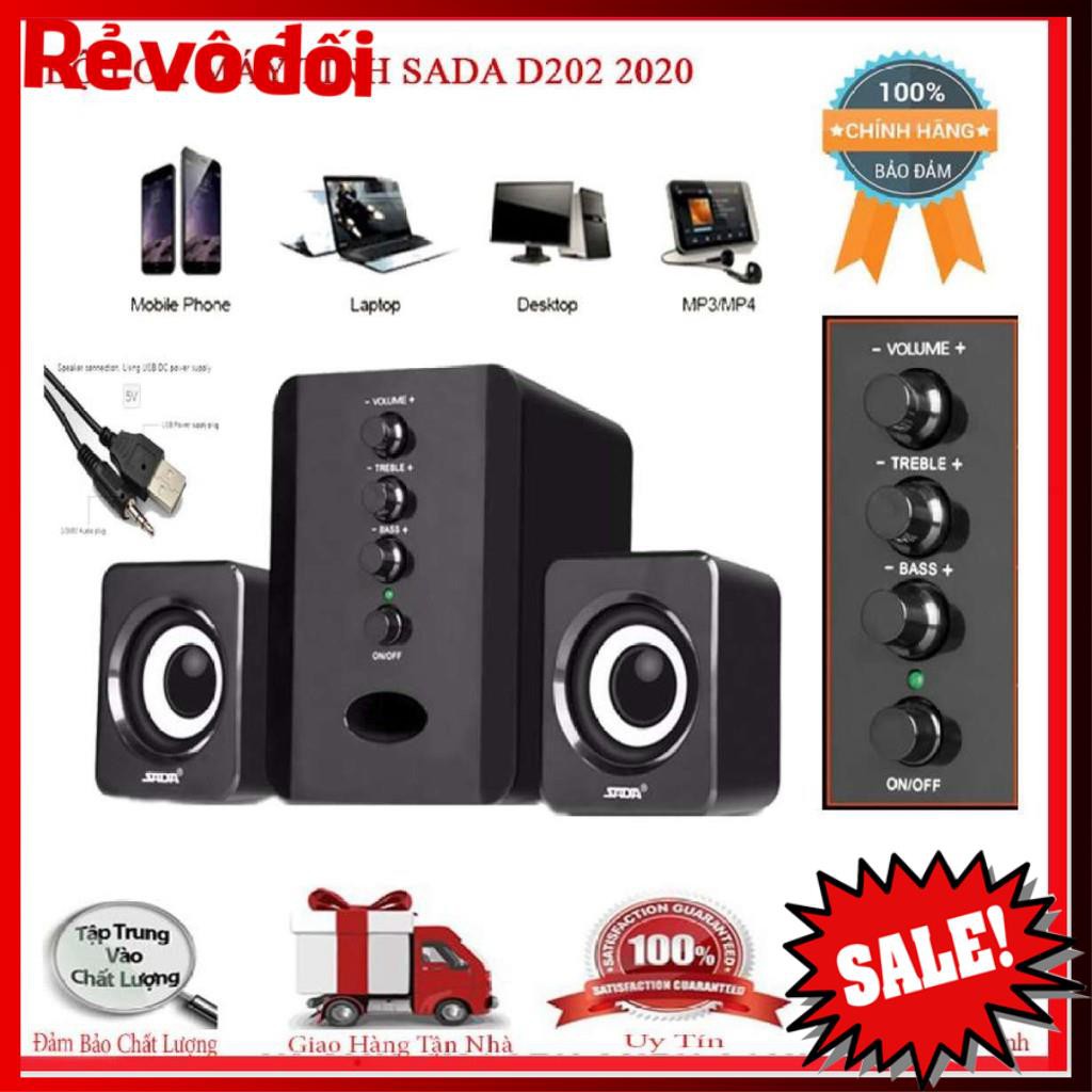 Loa Bãi Nhật, Bộ Loa Máy Tính Usb Sada D202 2020 giá Rẻ Âm Thanh Sống Động - TẶNG TAI NGHE KHÔNG DÂY {SIÊU SALE}