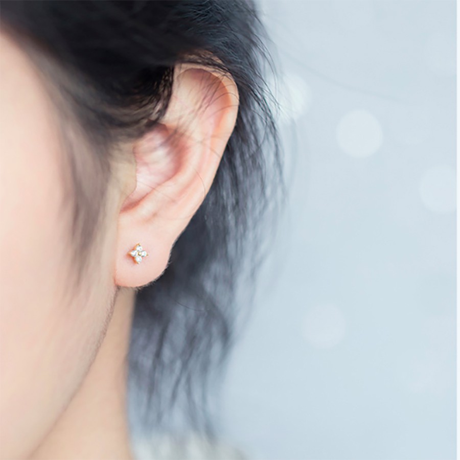 Bông Tai Nữ Bạc Hàn Quốc Sang Chảnh Bạc 925 Cao Cấp Cho Nữ B2421 - Bảo Ngọc Jewelry
