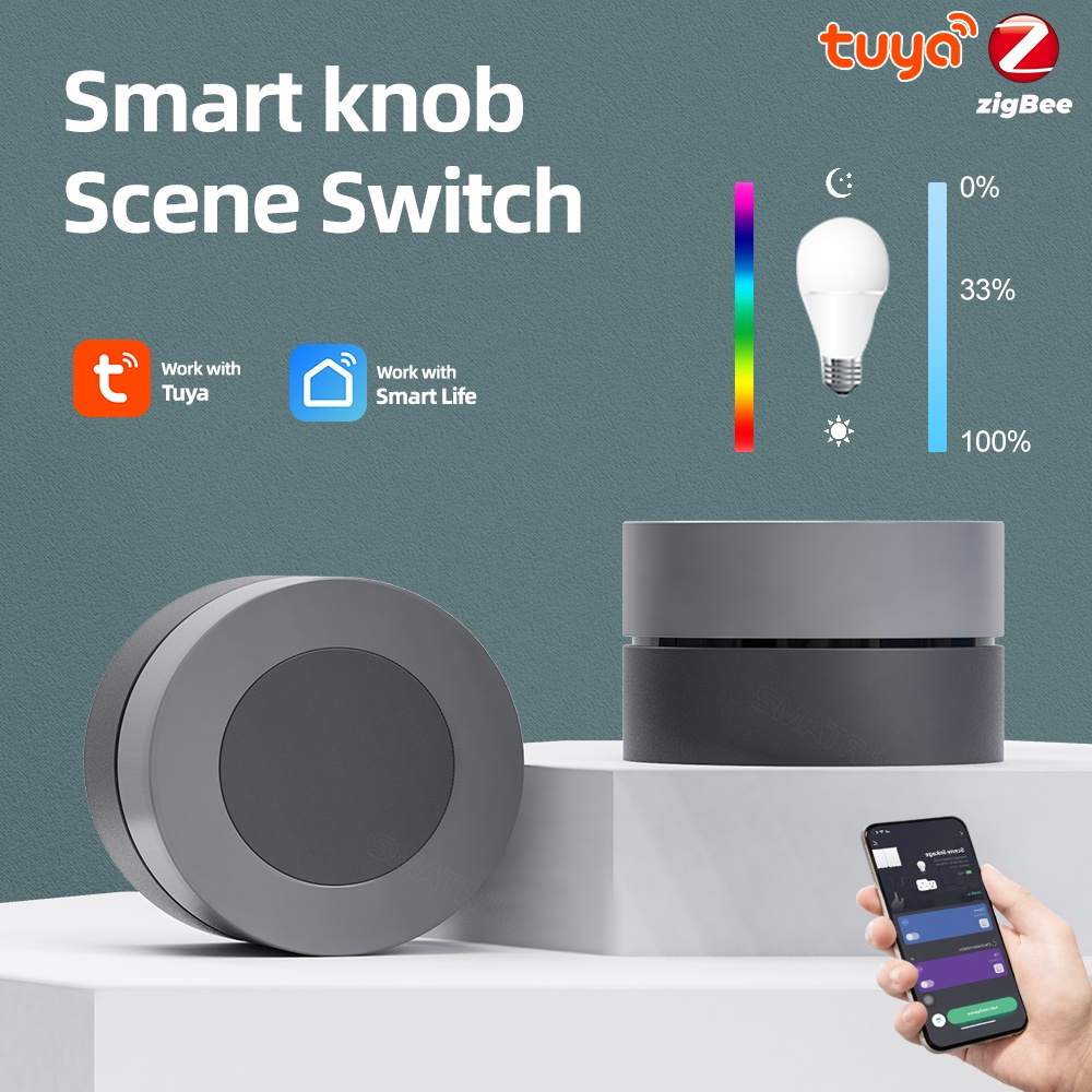 Công Tắc Nút Điều Khiển Đèn Không Dây Thông Minh SMATRUL Tuya ZigBee