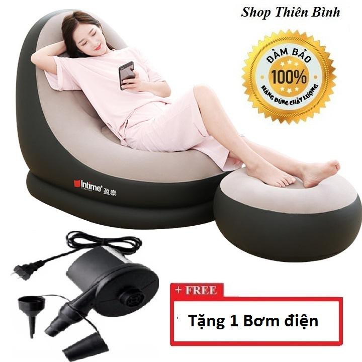 Bộ 3 ghế đệm hơi intime tặng bơm điện 2 chiều