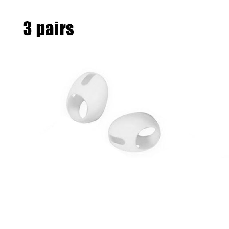 Set 3 cặp nút đệm tai nghe bằng cao su non mềm mại thoải mái thay thế thích hợp cho Airpods Pro