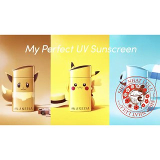 [Bản Giới Hạn] Kem Chống Nắng Anessa PIKACHUPerfect UV Sunscreen Skincare Milk SPF 50 60ml Nhật bản