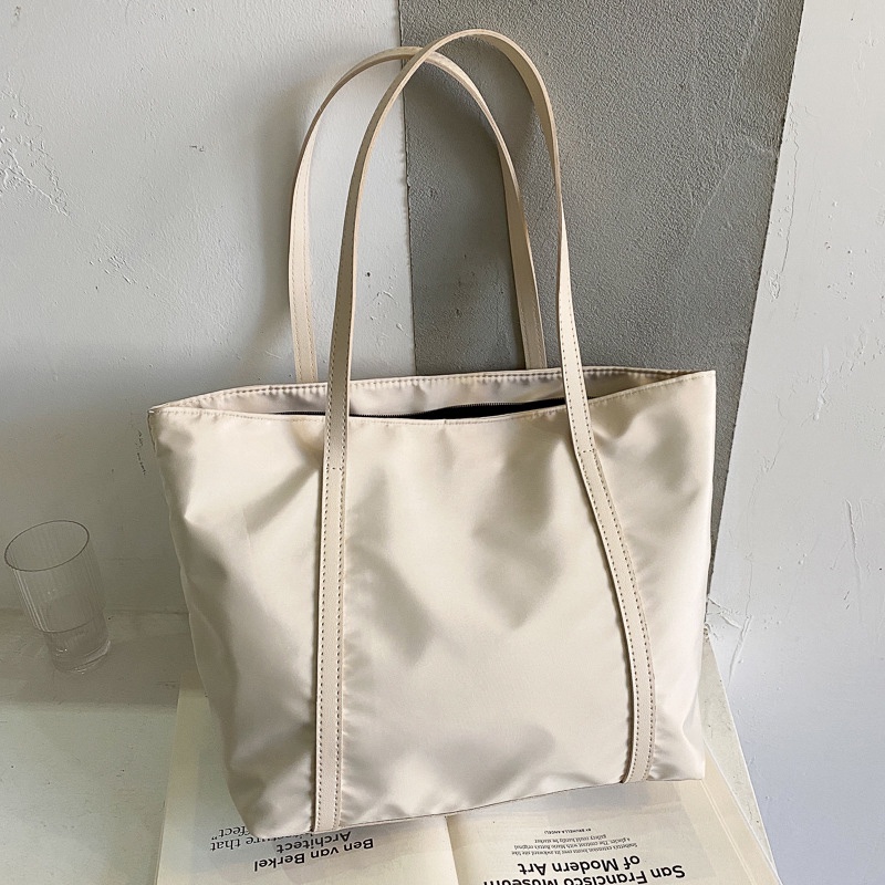 Túi tote xách tay đeo vai IELGY sức chứa lớn bằng nylon thời trang thường ngày dành cho nữ