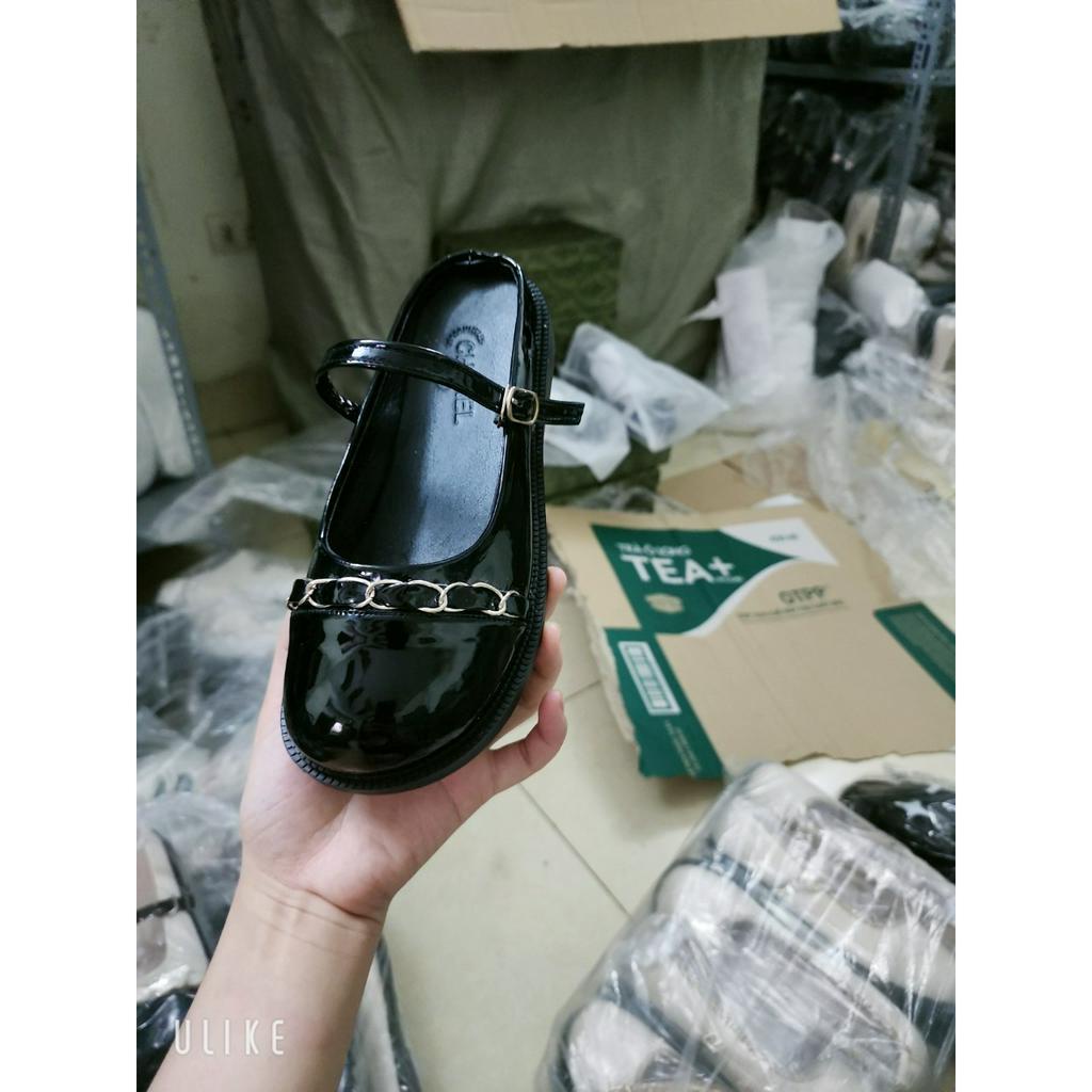 Sục búp bê nữ Mary Jane lolita đế bằng siêu sang LuxyShoes LXD25
