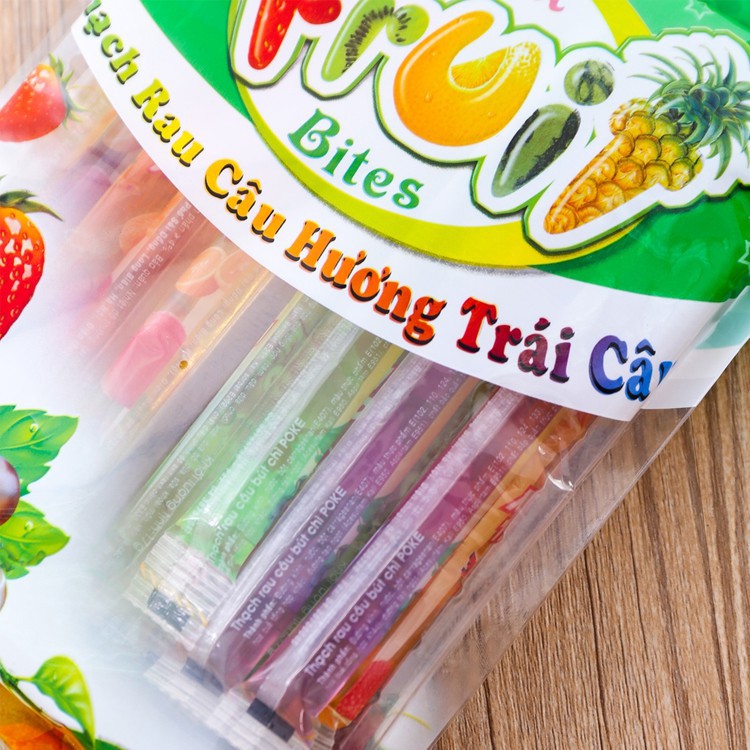 Thạch rau câu bút chì Poke ABC 920g (loại đựng trong túi lưới)