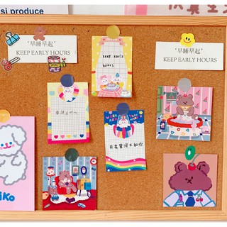 Giấy note cute giấy ghi chú hoạt hình dễ thương tập 100 tờ