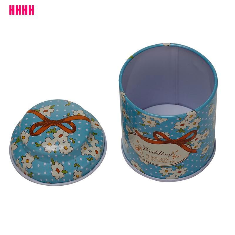 Hộp thiếc đựng trà/ cà phê/ kẹo/ đường họa tiết dễ thương