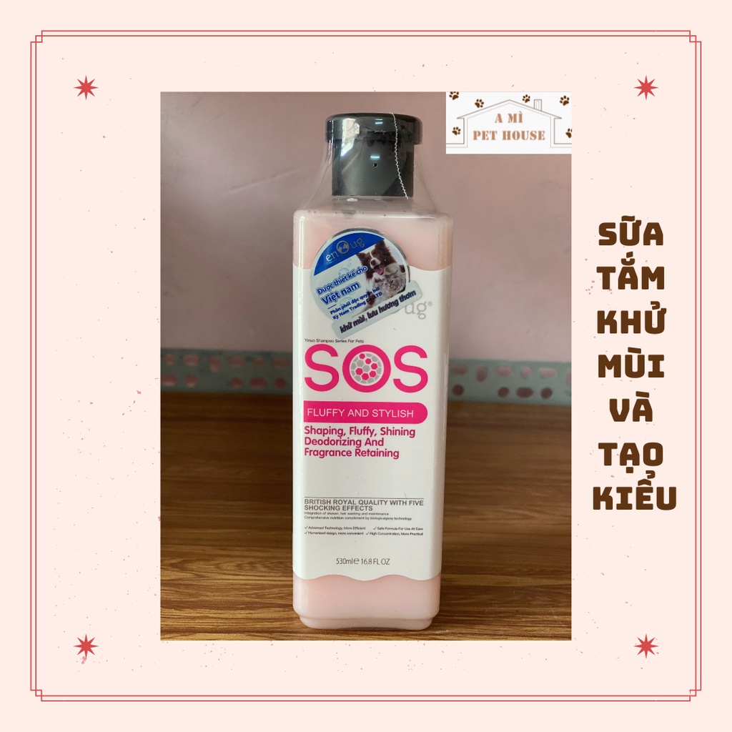 Dầu tắm chó mèo | thú cưng SOS 530ml