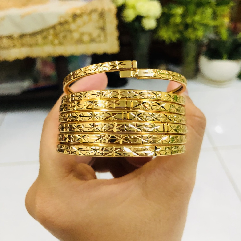 Bộ ximen 4li, khóa lưỡi gà mạ vàng 18K giống thật 99,9% BỘ 7 VÒNG XIMEN KHÓA GÀI NHƯ VÀNG THẬT CAO CẤP