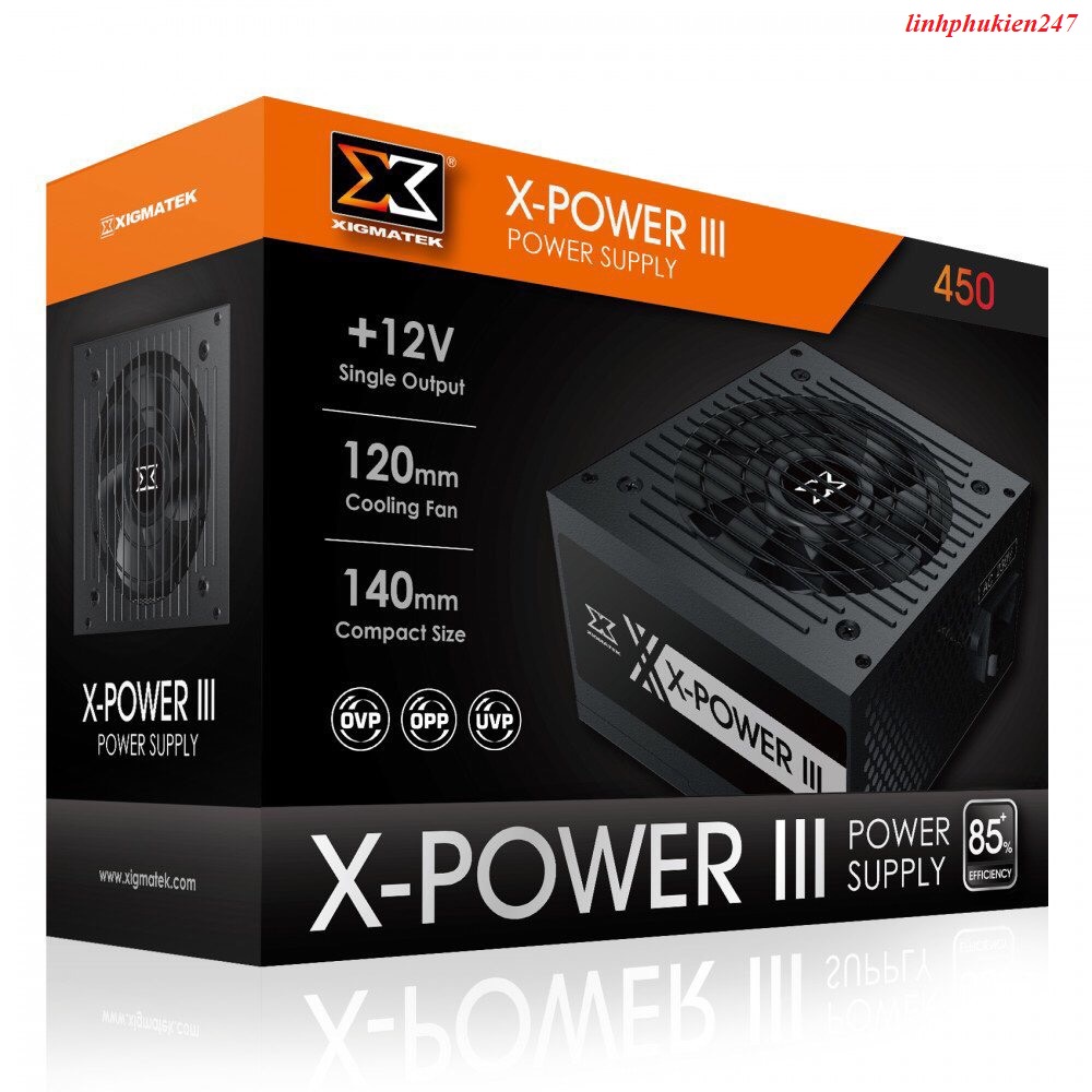 Nguồn máy tính Xigmatek X-POWER III 450 - Công suất 400W