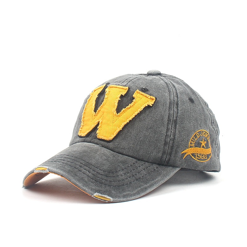 Mũ lưỡi trai LINJW họa tiết thêu chữ W phong cách Hàn Quốc 2020 trẻ trung