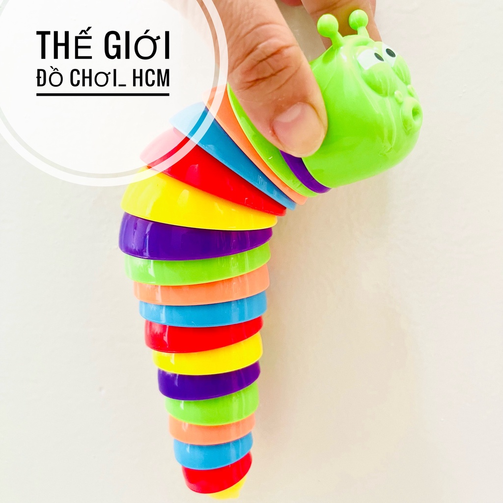 [HOT] Đồ Chơi Sâu Tiktok Con Sâu Vui Nhộn Nhiều Màu Ngộ Nghĩnh Xoay 360 Đồ Chơi Hot Tiktok Xả Stress