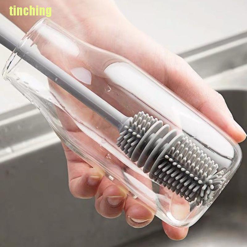 Dụng Cụ Vệ Sinh Bình Nước Bằng Silicone Xoay 360 Độ Tiện Dụng