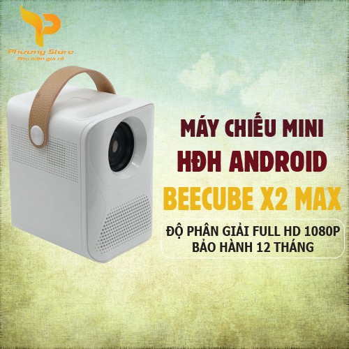 Máy Chiếu Mini BEECUBE Hệ Điều Hành Android + Kết nối Điện thoại + Full HD 1080 - Bảo Hành 12 Tháng