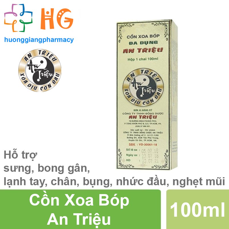 Cồn Xoa Bóp An Triệu (Lọ 100ml)