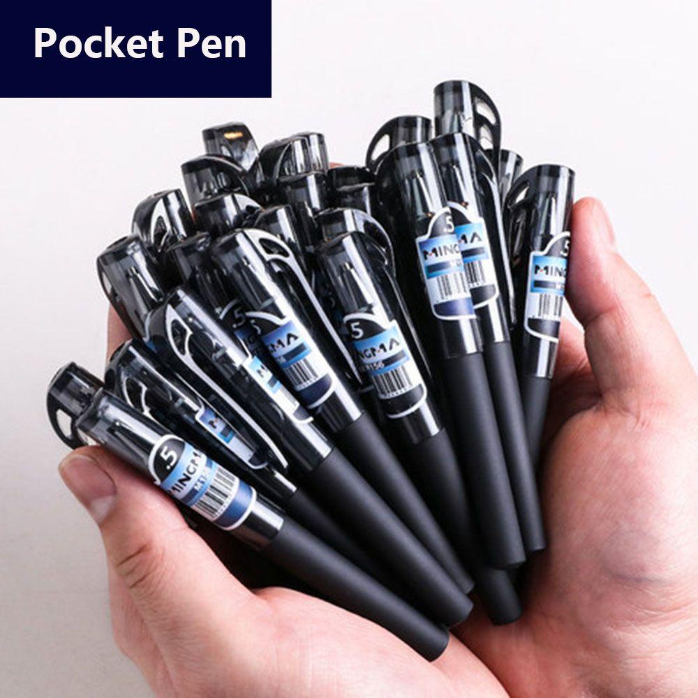 PISTA Set 5 Bút Bi Bỏ Túi Siêu Nhanh Khô 0.5mm