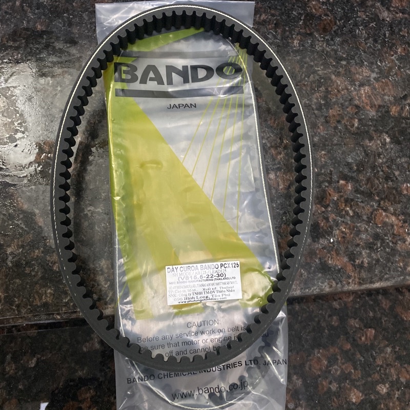 Dây curoa xe airblade 125, ab 110 125, lead, vario 150, sh mode, click bando, 2016 2017 2018