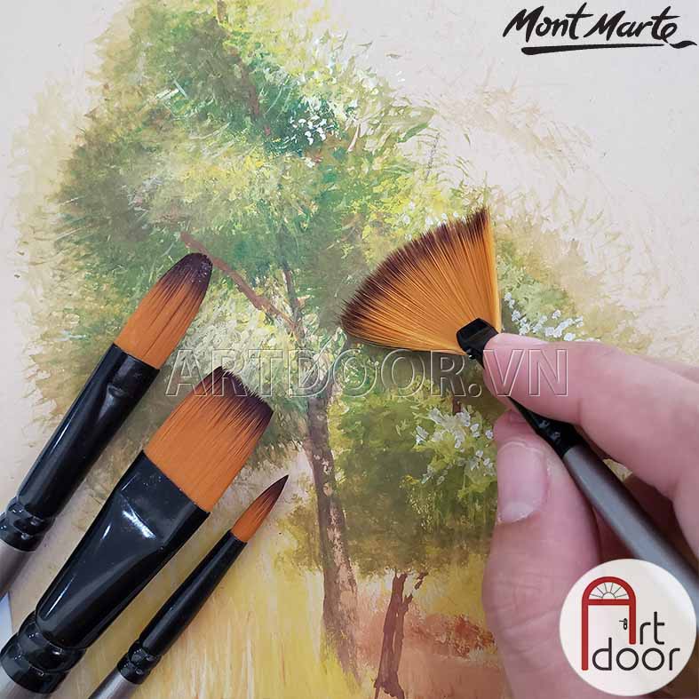 [ARTDOOR] Bộ cọ vẽ Acrylic MONT MARTE Gallery 4 cây (HS0012)