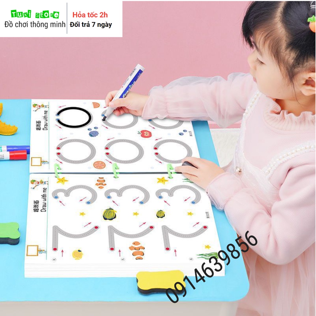 [Mã LIFE0503TOYS giảm 10% đơn 0Đ] Tập tô vẽ thông minh xóa được – Giáo dục toàn diện Montessori