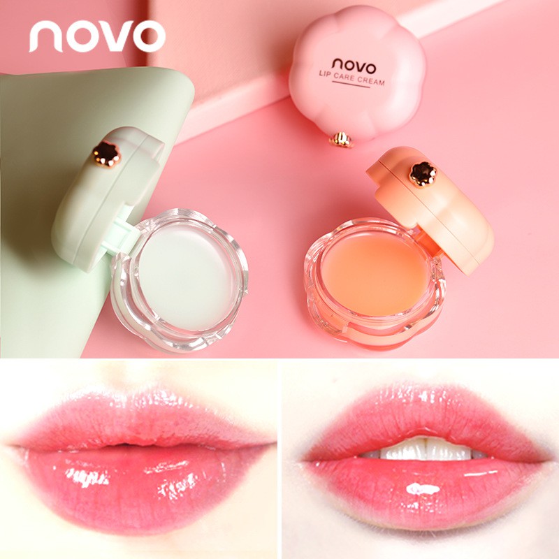 Mặt nạ ngủ môi dưỡng ẩm NOVO Lip Balm kèm cọ | BigBuy360 - bigbuy360.vn