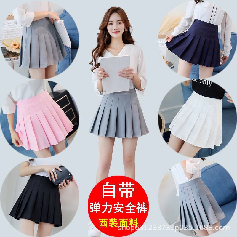 Chân Váy Ngắn Xếp Ly Lưng Cao Thời Trang Cho Nữ