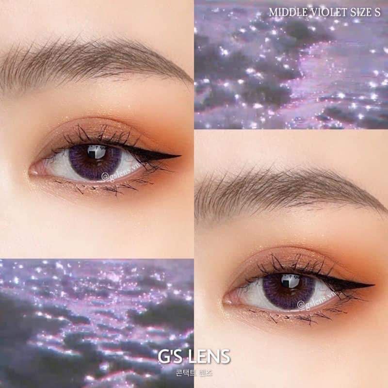 Mẫu Lens Violet  - Kính áp trong màu tím  ( 0 độ )