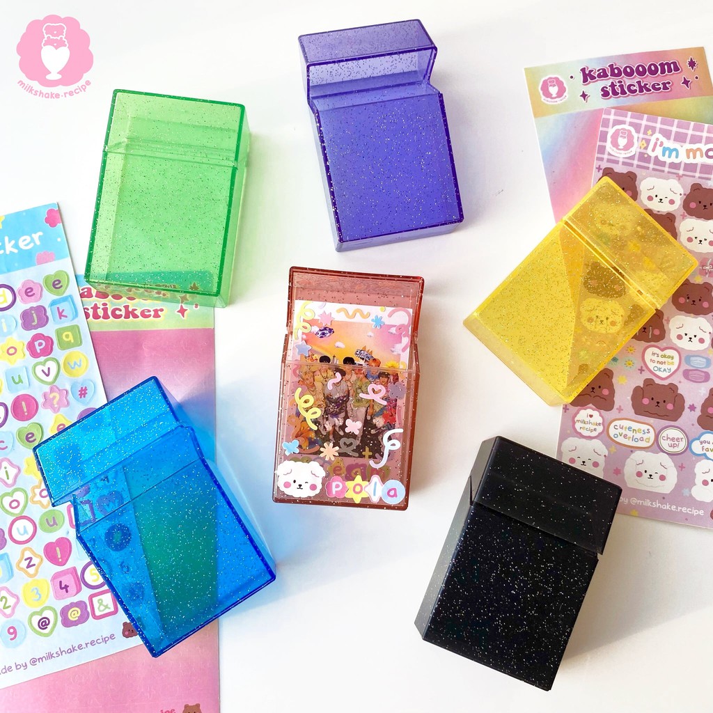 Hộp đựng card Kpop lấp lánh - Glitter Box