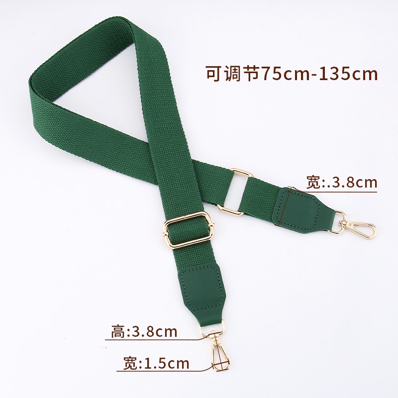 Dây Đeo Túi Xách Vải Cotton Canvas Màu Trơn 2022 Phong Cách Mới Cho Nam Và Nữ