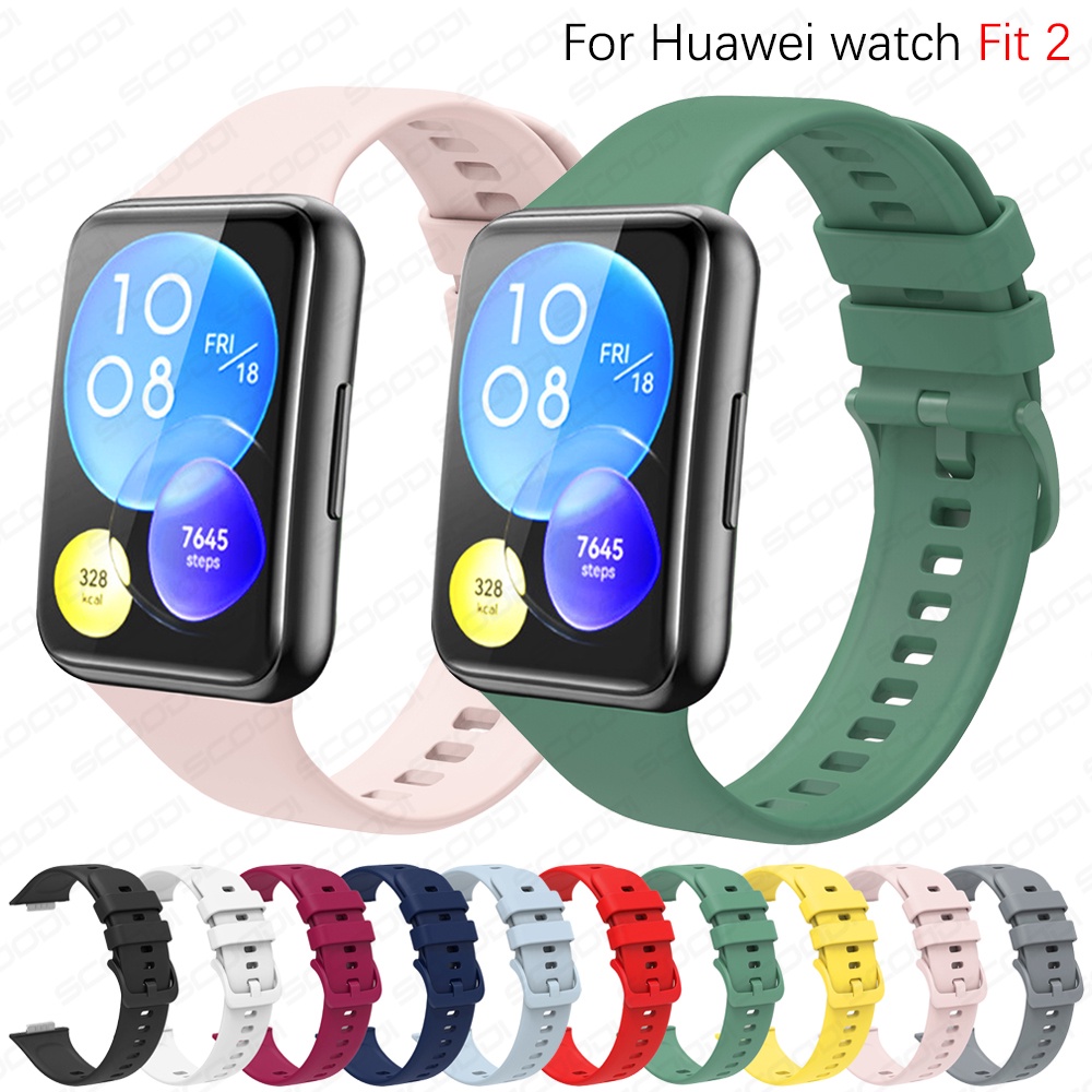 Dây Đeo Silicone Cho Đồng Hồ Thông Minh Huawei Watch Fit 2